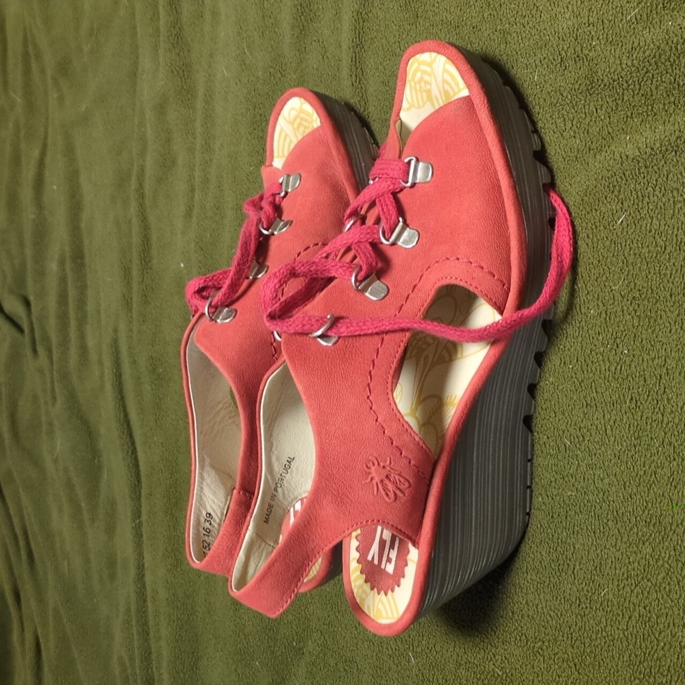 Fly London Women's Terracotta Lace-Up Sandals - Picture 4 of 4